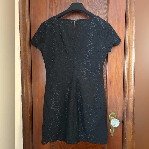 Aritzia Talula Black and Grey Lace Minidress S - Picture 2 of 3